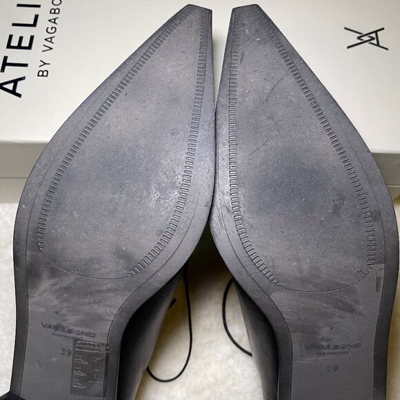 Vagabond Atelier Samira Lace-up Pointed Toe Shoes in Black, Size US 9 EU 39 - Picture 8 of 11